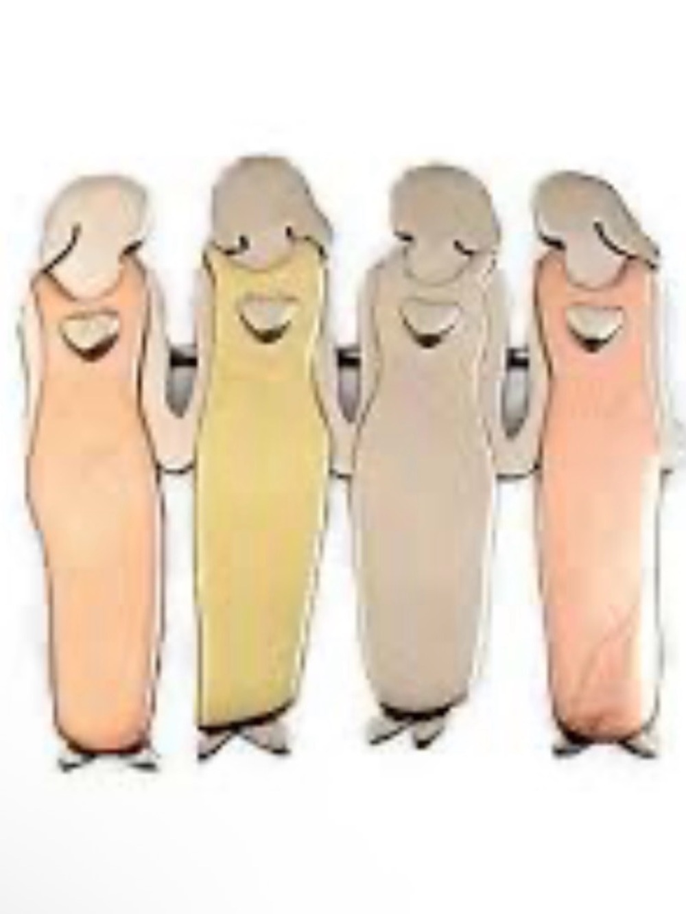 “Sisterhood” design of 4 figures w/ ❤️NWT, Far Fetched mixed metal brooch